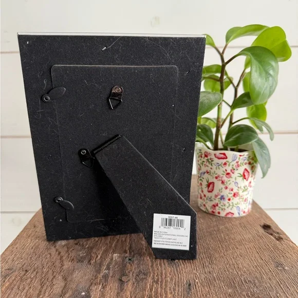 Gray Framed Floral Watercolor original 4x6 - Picture 5 of 5